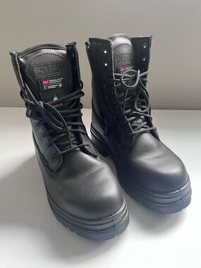 STC Blitz CSA Steel Toe Work Boots First Responder Boots Black Size 8.5 Wide NEW